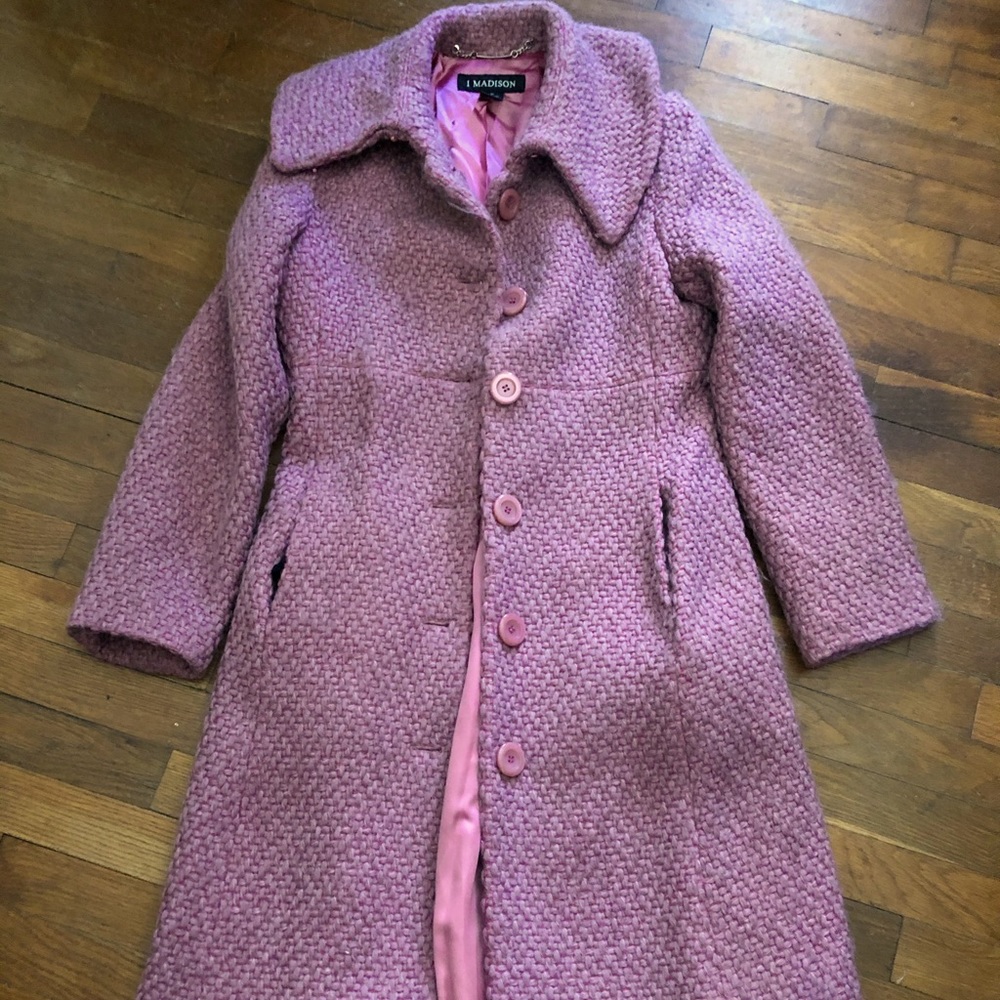 1 Madison vintage(?) Pink wool walking coat